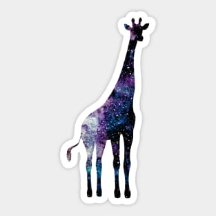 Watercolor galaxy in giraffe Sticker